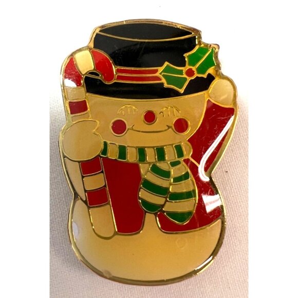 Set Of 4 Vintage Christmas Button Covers Featuring Wreath Soldier Snowman & Rock - Picture 3 of 7